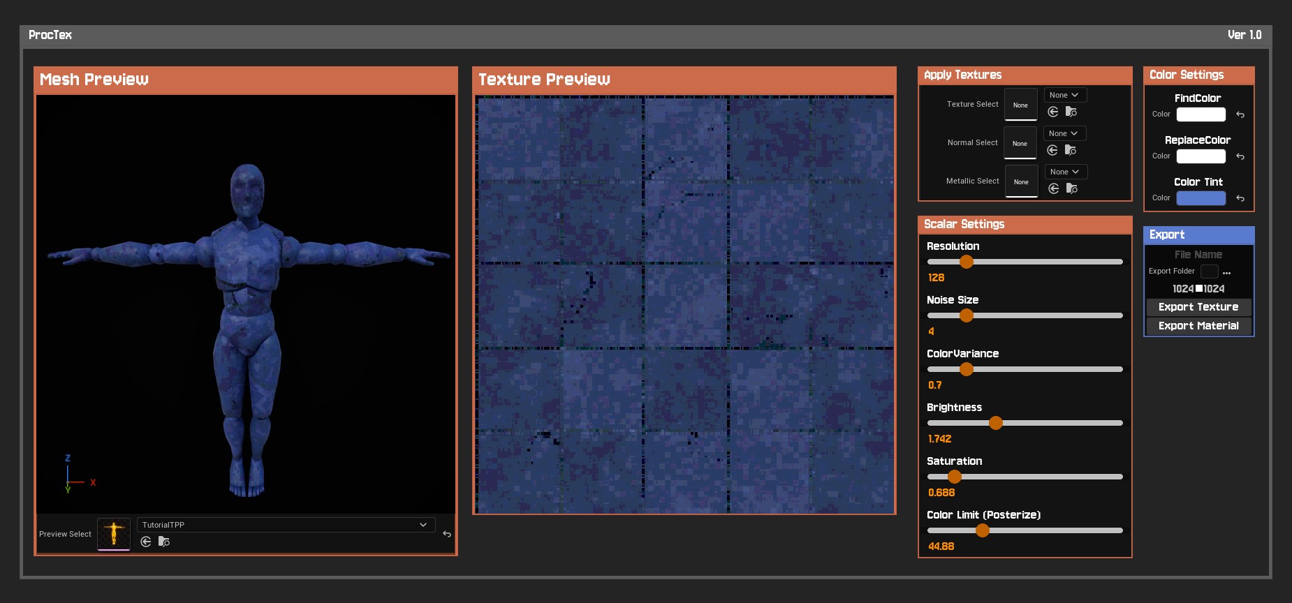 ProcTex Plugin Interface